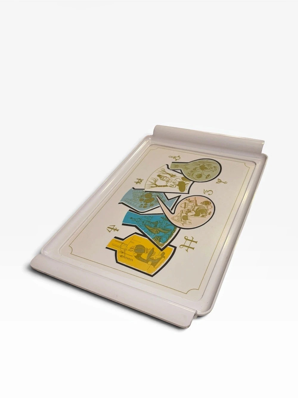 Vintage Roerig Pfizer Atomic Melamine Plastic Pharmaceutical Serving Tray